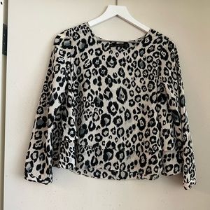 Zara Leopard Print Blouse